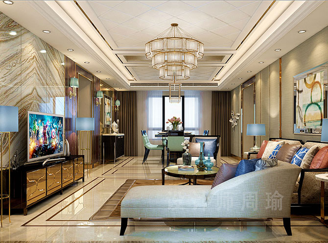 豹纹骚妇在线播放世纪江尚三室两厅168平装修设计效果欣赏